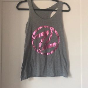 Free ! Grey razor back tank top